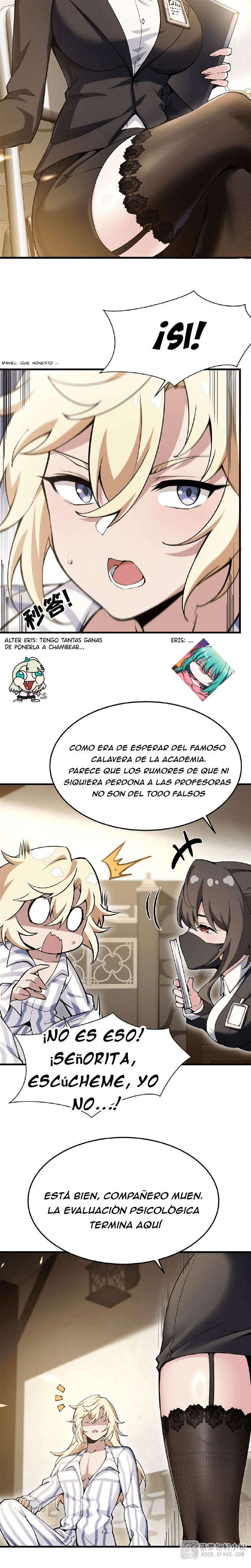 El villano rubio de la novela de la protagonista femenina quiere ser feliz capítulo 72 página 5