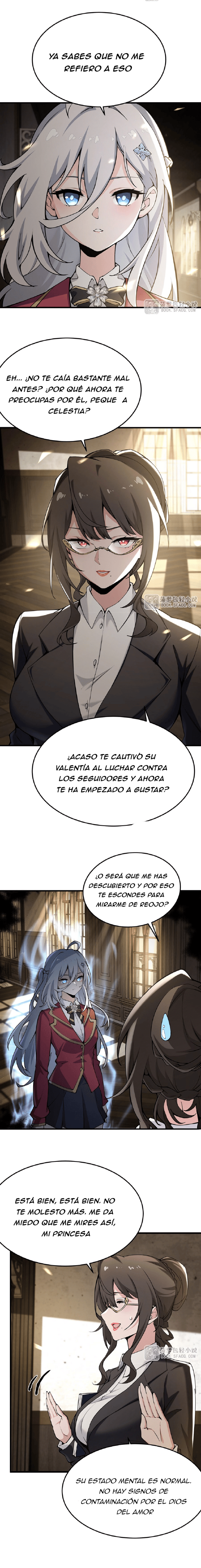 El villano rubio de la novela de la protagonista femenina quiere ser feliz capítulo 72 página 8