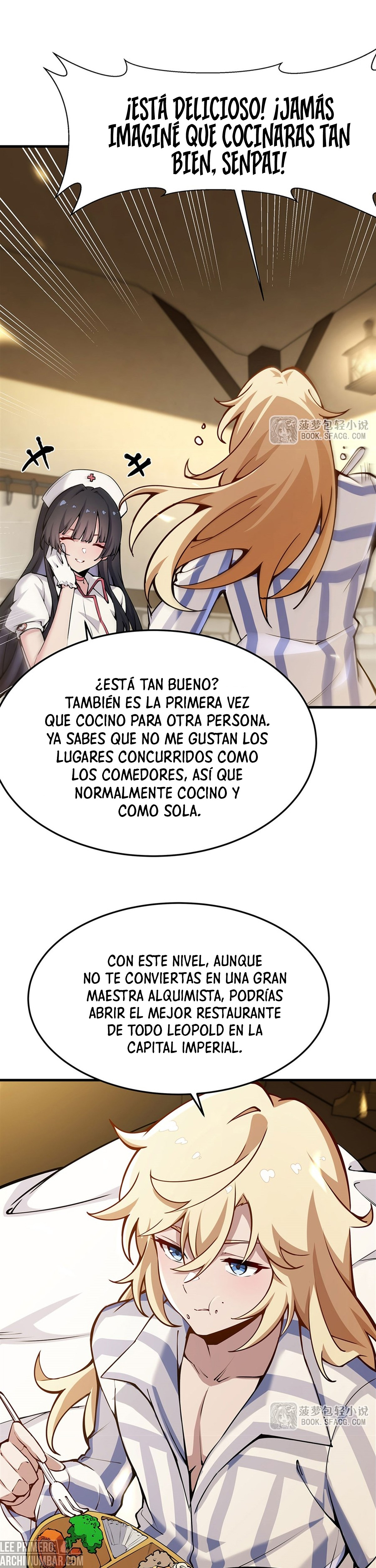 El villano rubio de la novela de la protagonista femenina quiere ser feliz capítulo 75 página 10