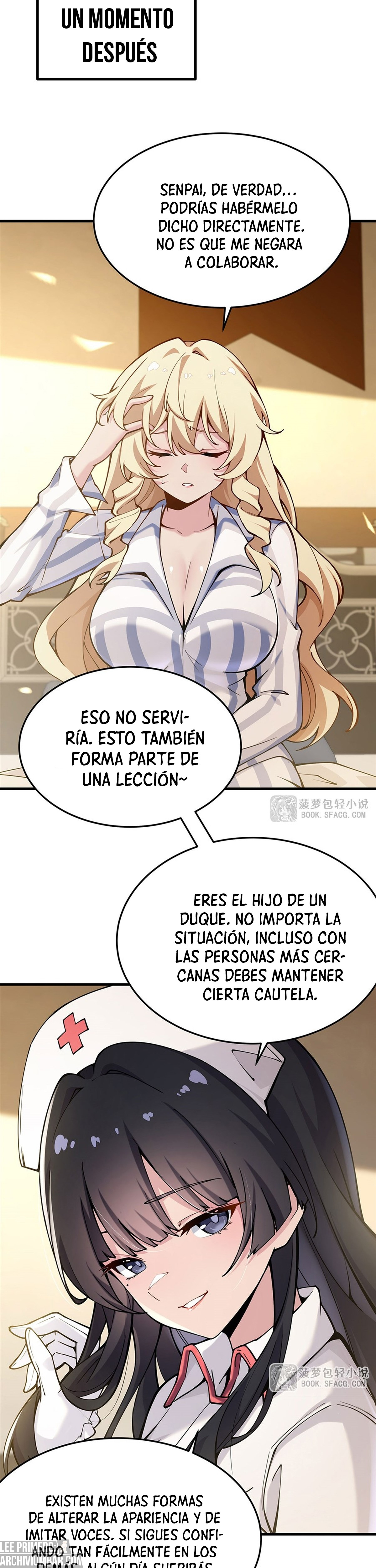 El villano rubio de la novela de la protagonista femenina quiere ser feliz capítulo 75 página 15