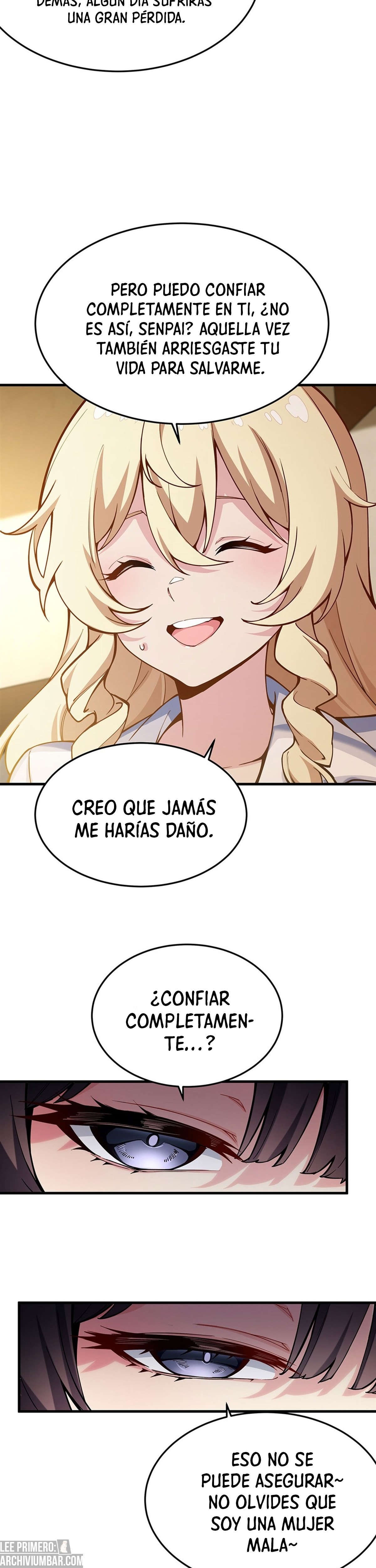 El villano rubio de la novela de la protagonista femenina quiere ser feliz capítulo 75 página 16