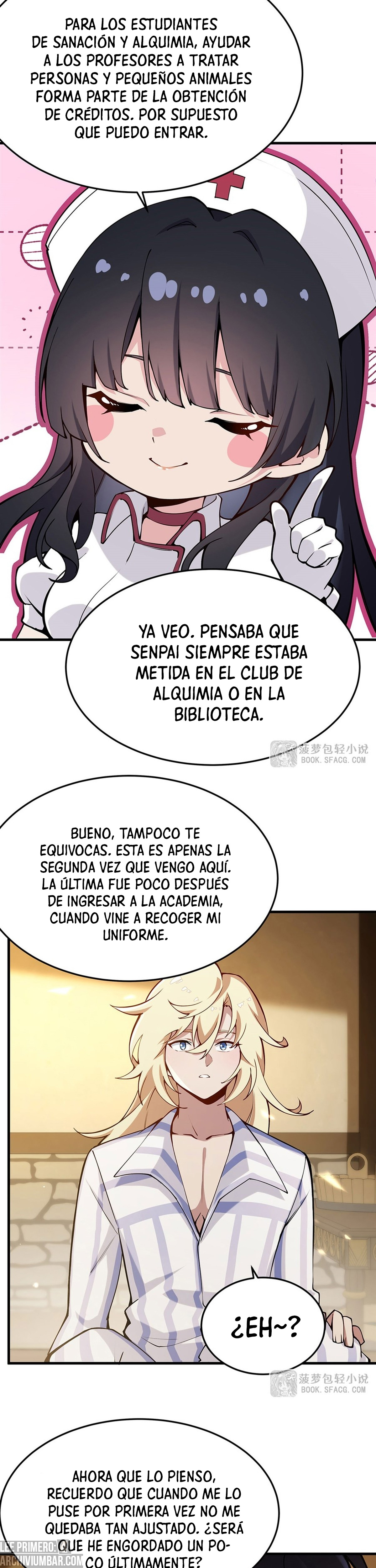 El villano rubio de la novela de la protagonista femenina quiere ser feliz capítulo 75 página 3