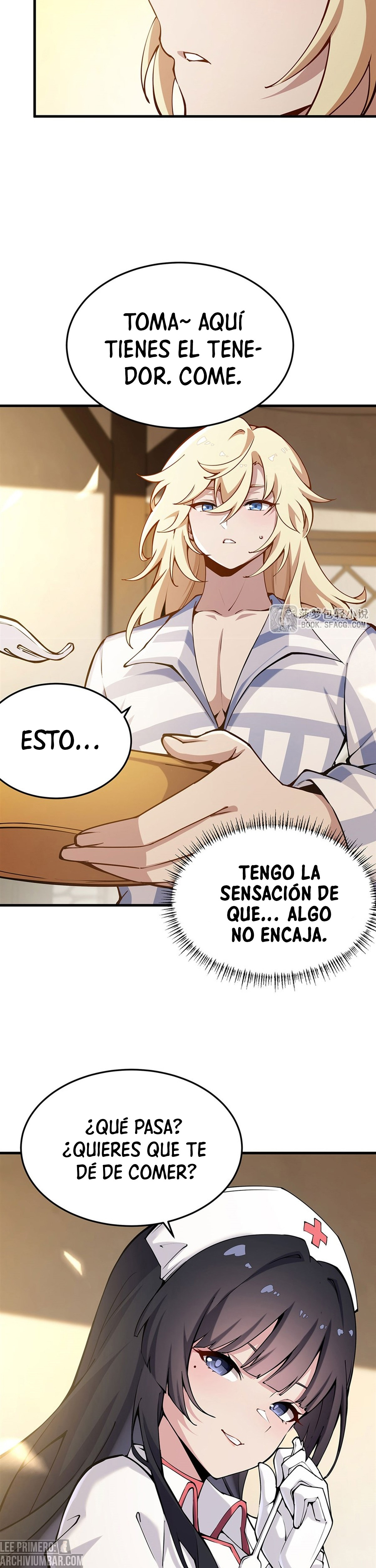 El villano rubio de la novela de la protagonista femenina quiere ser feliz capítulo 75 página 7