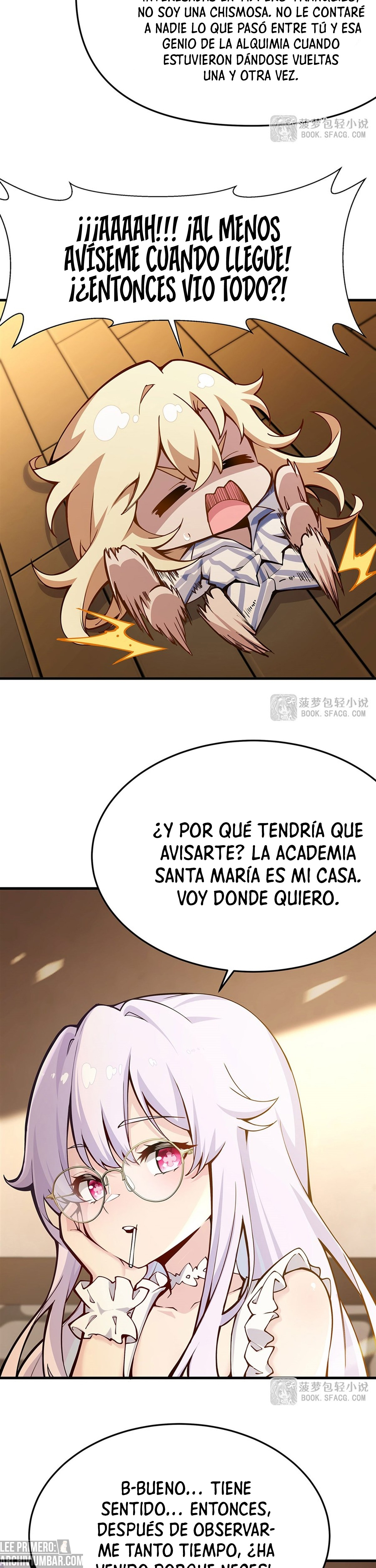 El villano rubio de la novela de la protagonista femenina quiere ser feliz capítulo 76 página 16