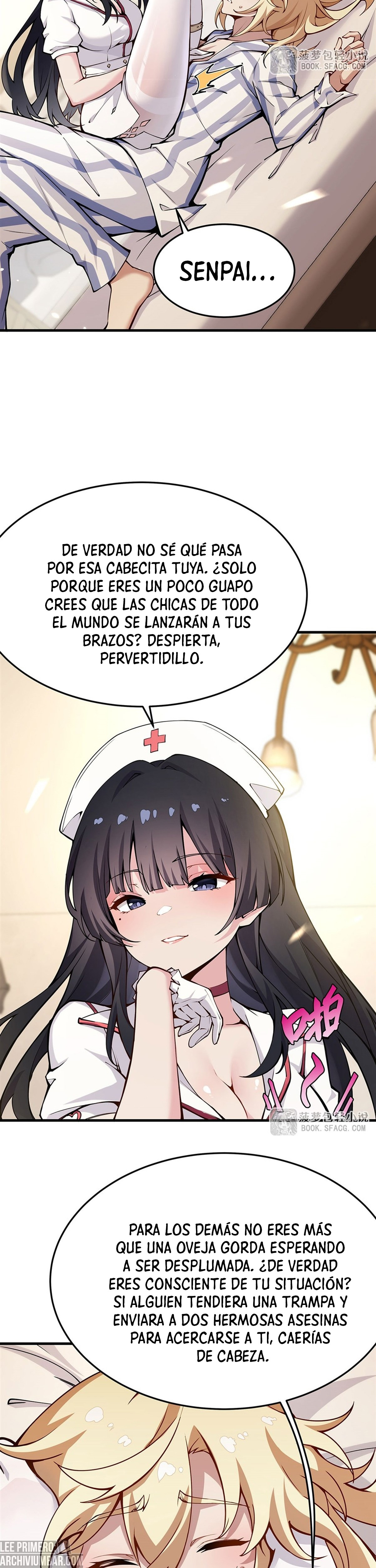 El villano rubio de la novela de la protagonista femenina quiere ser feliz capítulo 76 página 5
