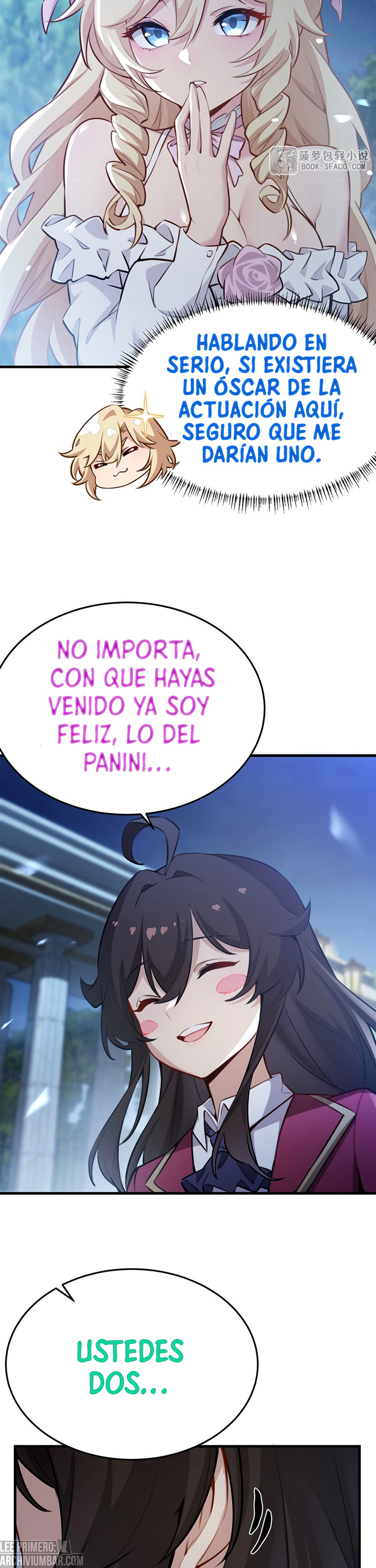 El villano rubio de la novela de la protagonista femenina quiere ser feliz capítulo 81 página 18