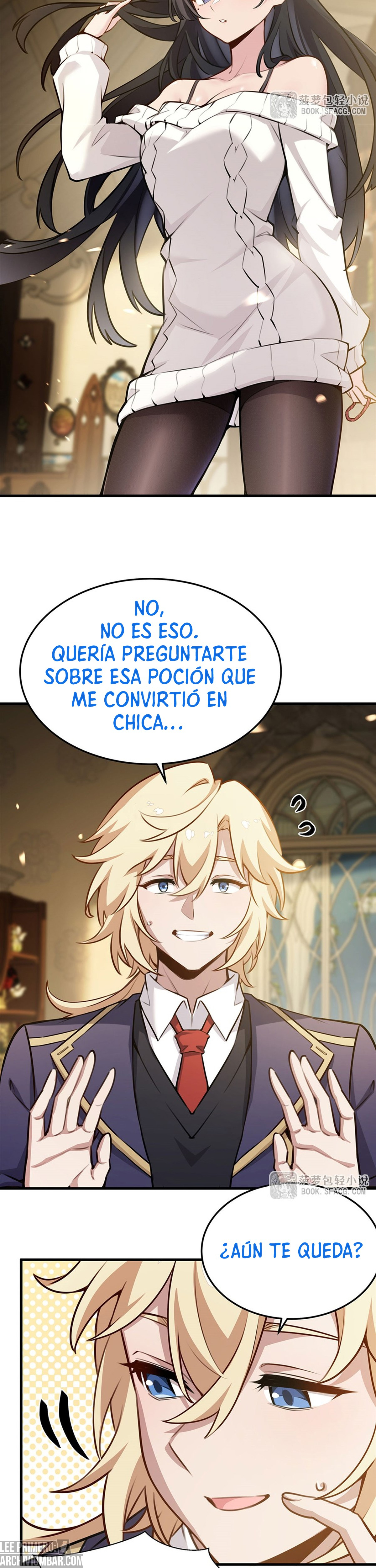 El villano rubio de la novela de la protagonista femenina quiere ser feliz capítulo 81 página 5