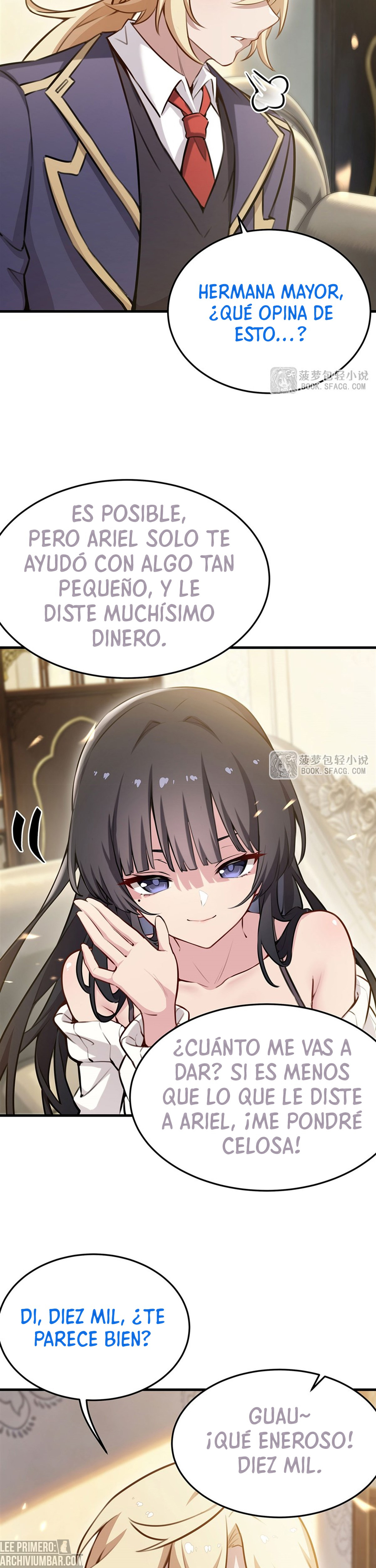 El villano rubio de la novela de la protagonista femenina quiere ser feliz capítulo 81 página 8