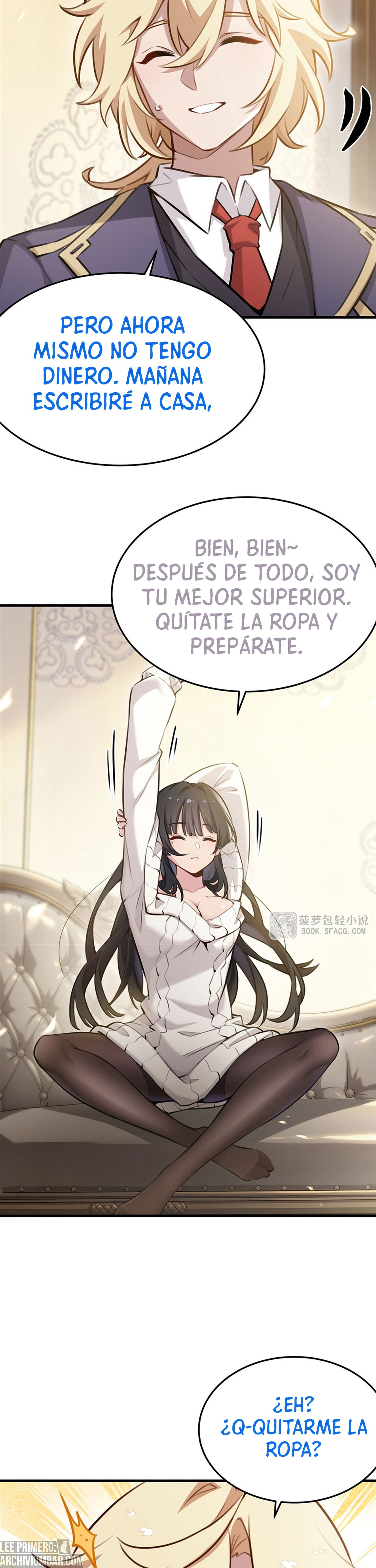 El villano rubio de la novela de la protagonista femenina quiere ser feliz capítulo 81 página 9