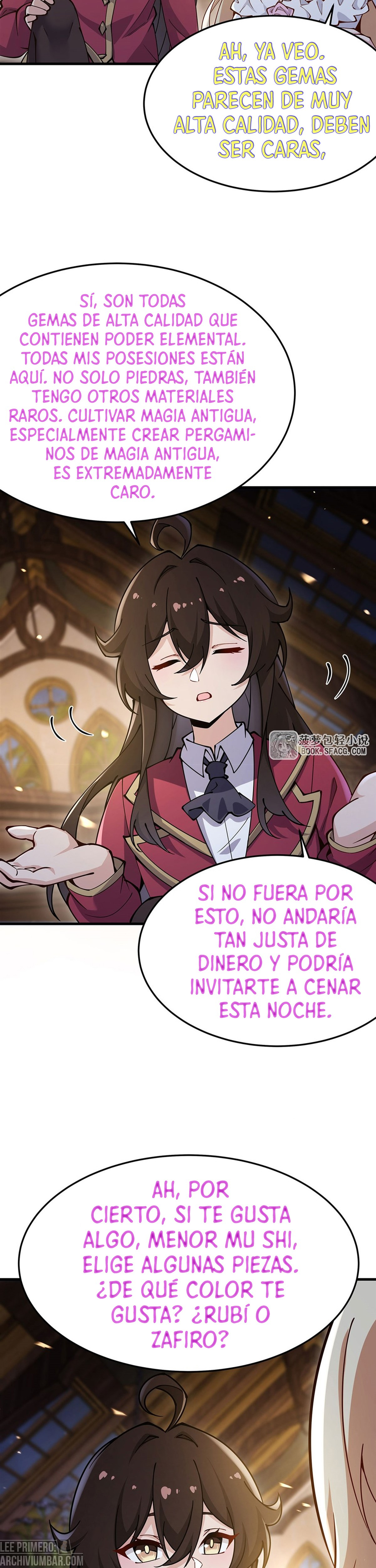 El villano rubio de la novela de la protagonista femenina quiere ser feliz capítulo 82 página 18
