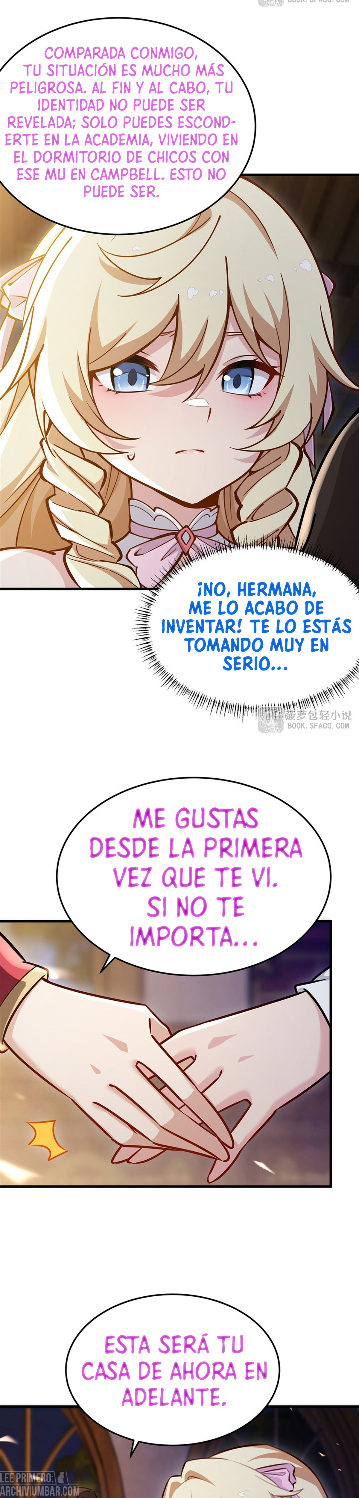 El villano rubio de la novela de la protagonista femenina quiere ser feliz capítulo 82 página 21