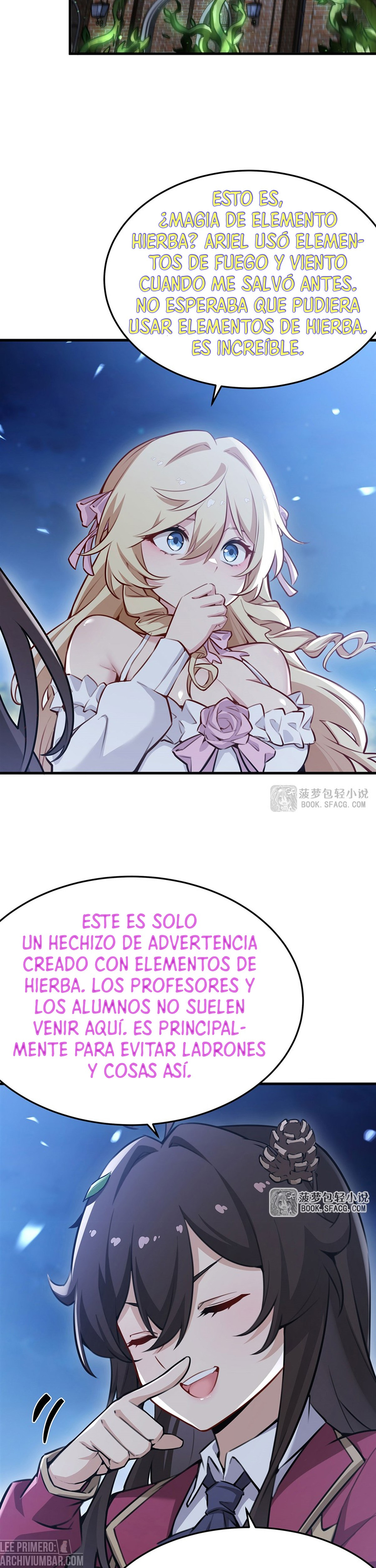 El villano rubio de la novela de la protagonista femenina quiere ser feliz capítulo 82 página 6