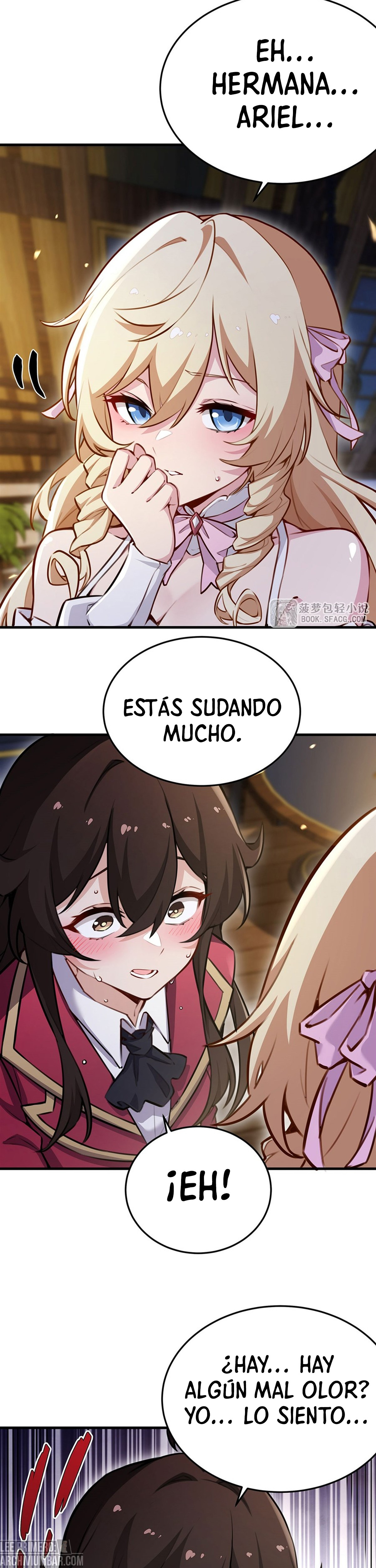 El villano rubio de la novela de la protagonista femenina quiere ser feliz capítulo 83 página 4