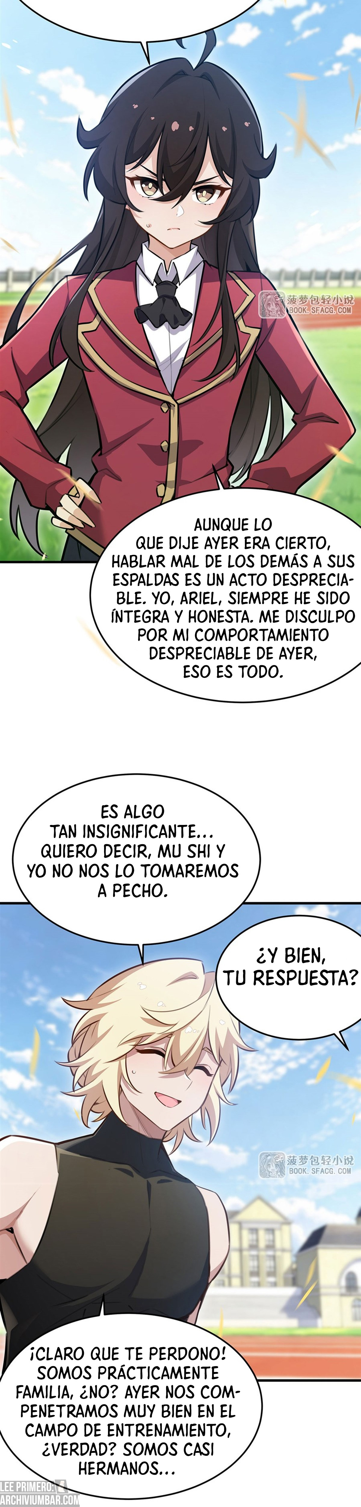 El villano rubio de la novela de la protagonista femenina quiere ser feliz capítulo 84 página 10