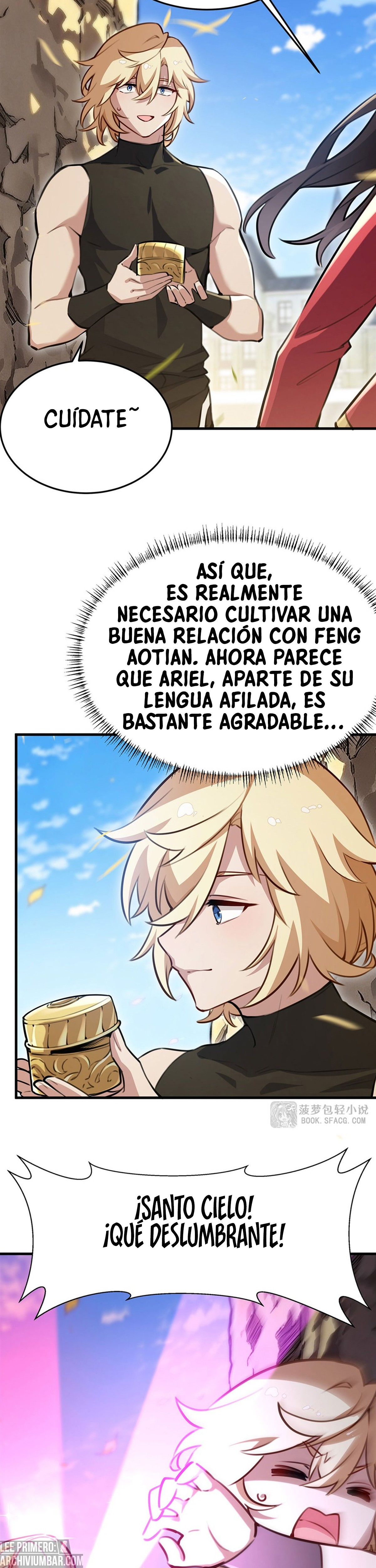 El villano rubio de la novela de la protagonista femenina quiere ser feliz capítulo 84 página 13