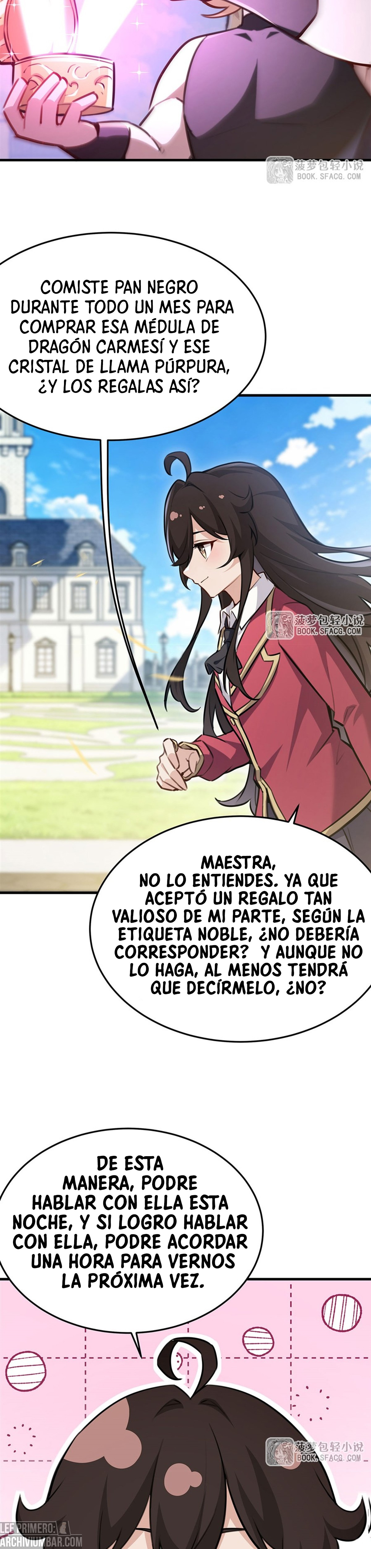 El villano rubio de la novela de la protagonista femenina quiere ser feliz capítulo 84 página 14
