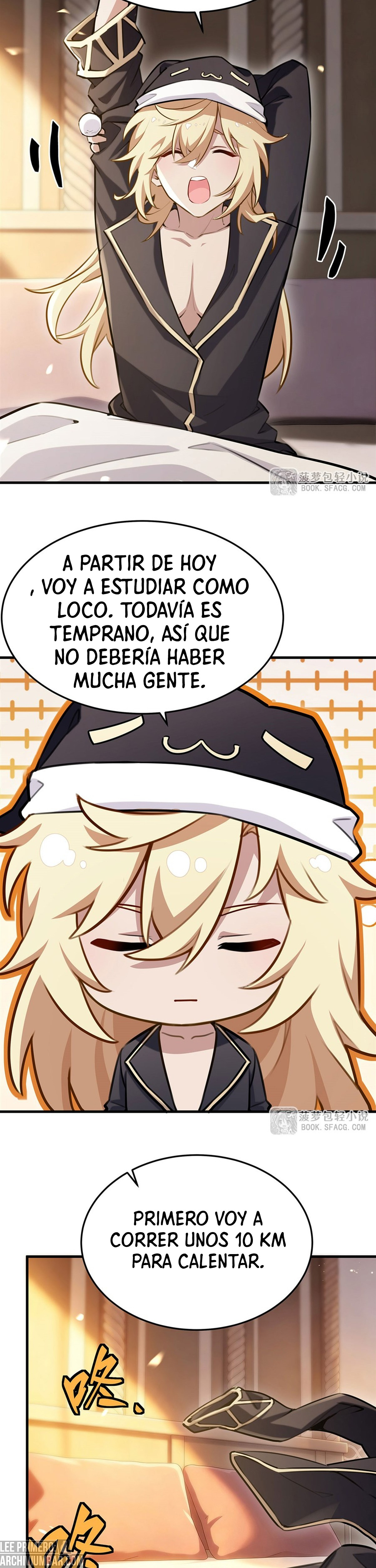 El villano rubio de la novela de la protagonista femenina quiere ser feliz capítulo 84 página 4