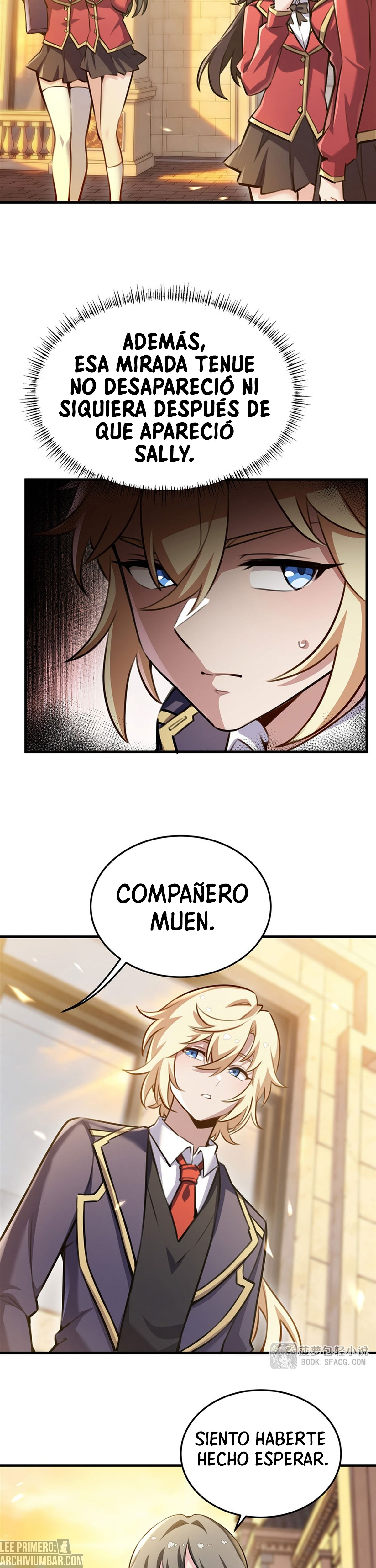 El villano rubio de la novela de la protagonista femenina quiere ser feliz capítulo 85 página 12