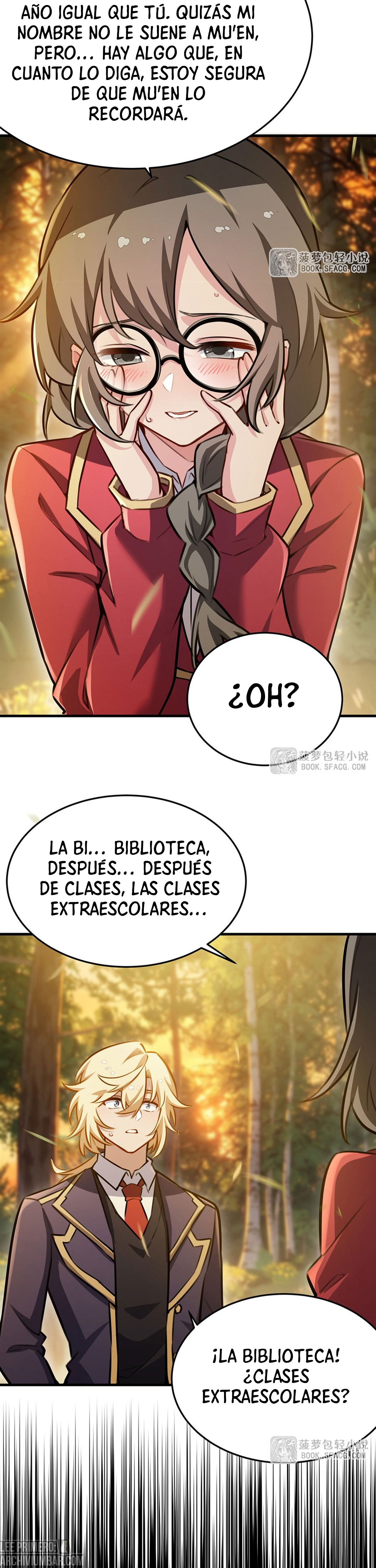 El villano rubio de la novela de la protagonista femenina quiere ser feliz capítulo 85 página 4