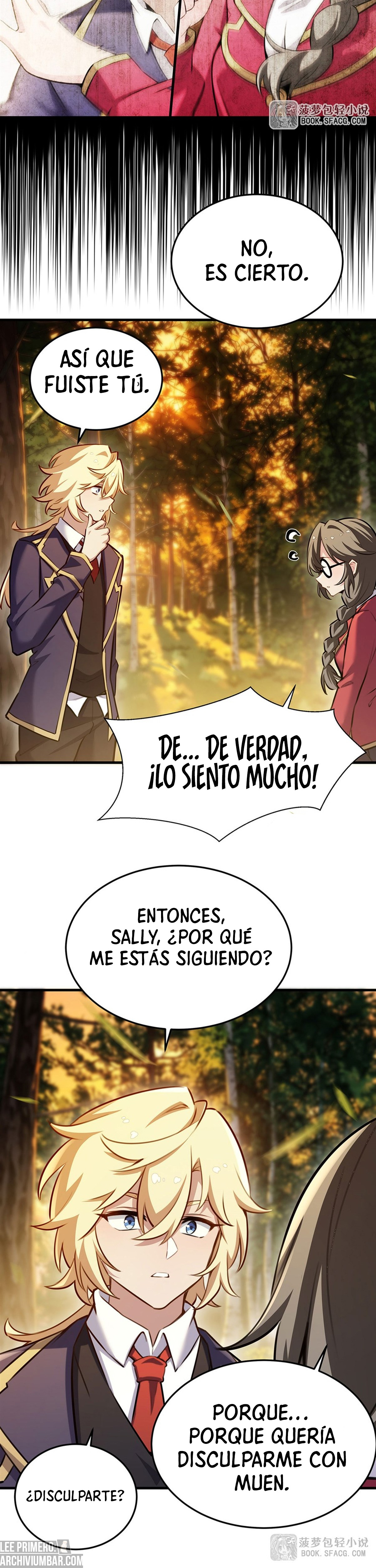 El villano rubio de la novela de la protagonista femenina quiere ser feliz capítulo 85 página 6