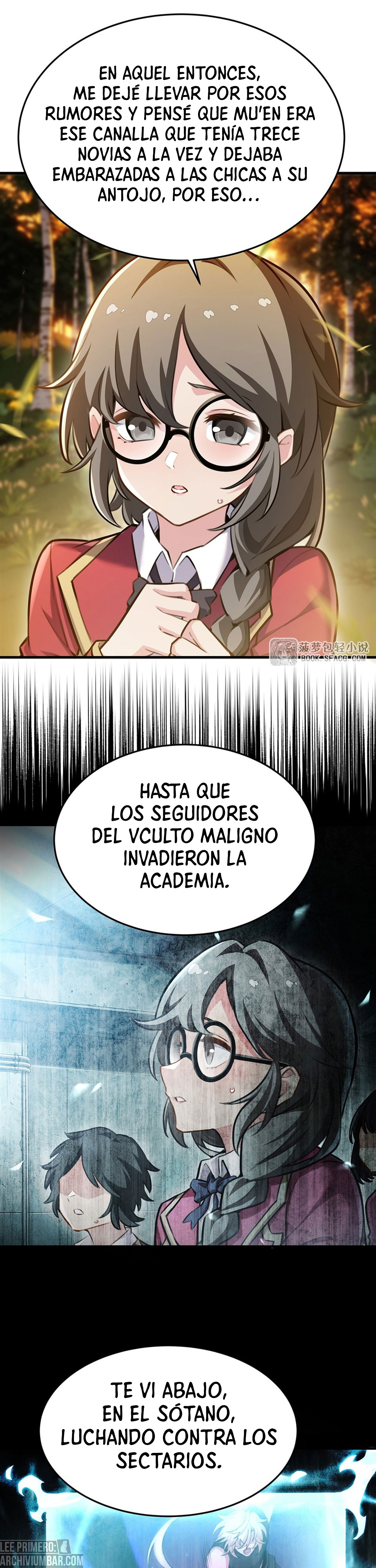 El villano rubio de la novela de la protagonista femenina quiere ser feliz capítulo 85 página 7