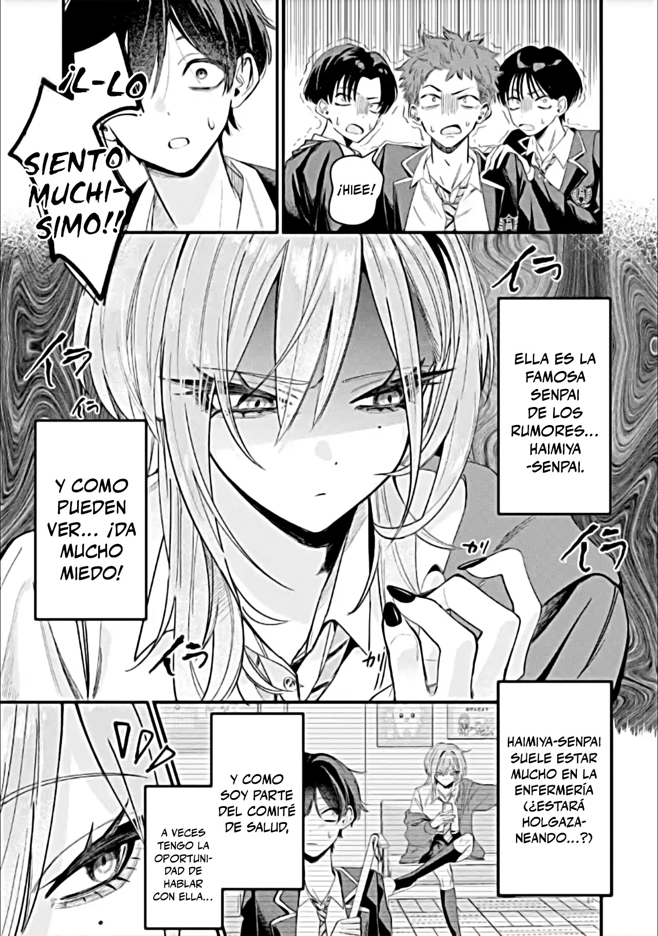 Haimiya-senpai wa Kowakute Kawaii capítulo 1 página 3