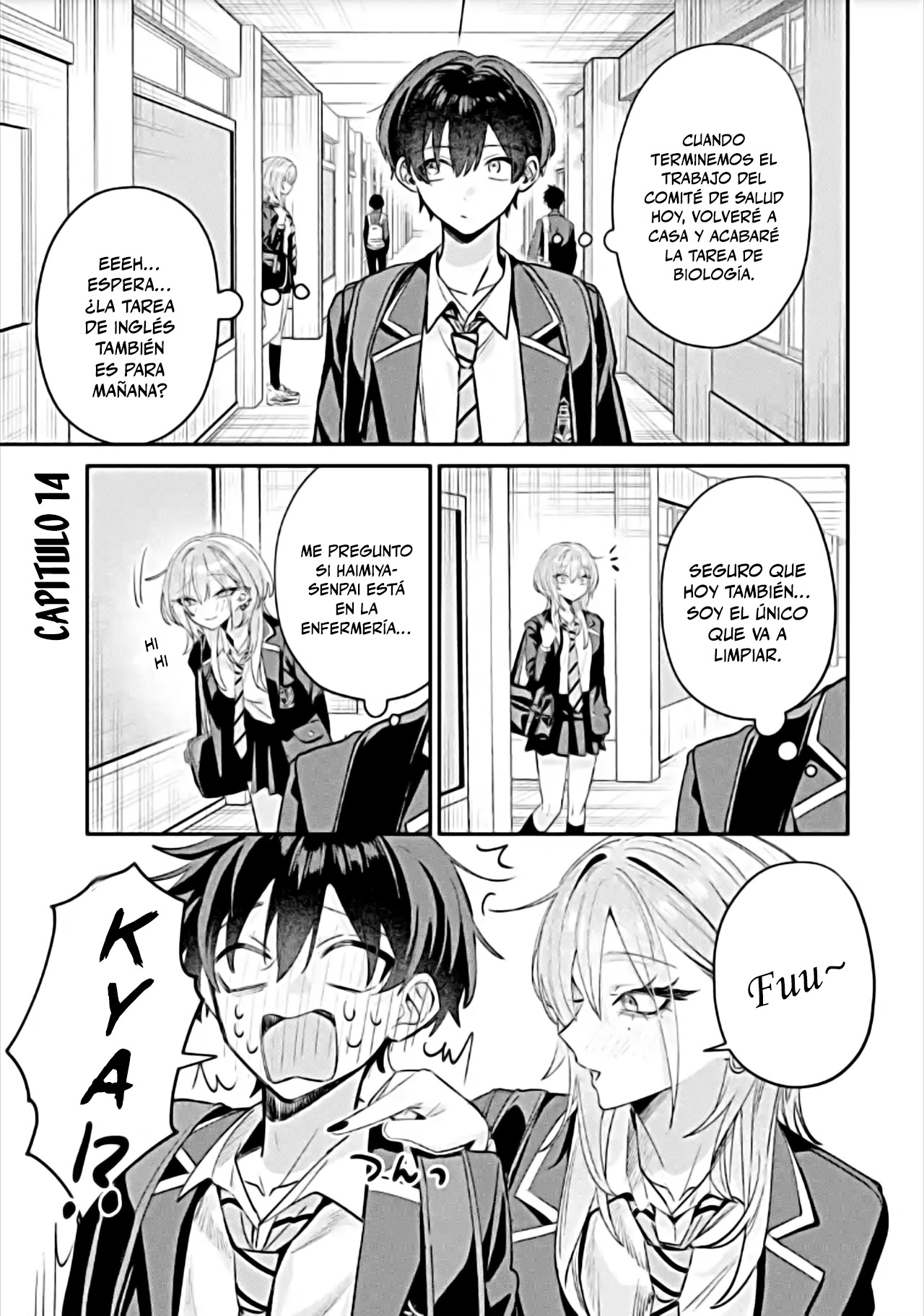 Haimiya-senpai wa Kowakute Kawaii capítulo 14 página 1