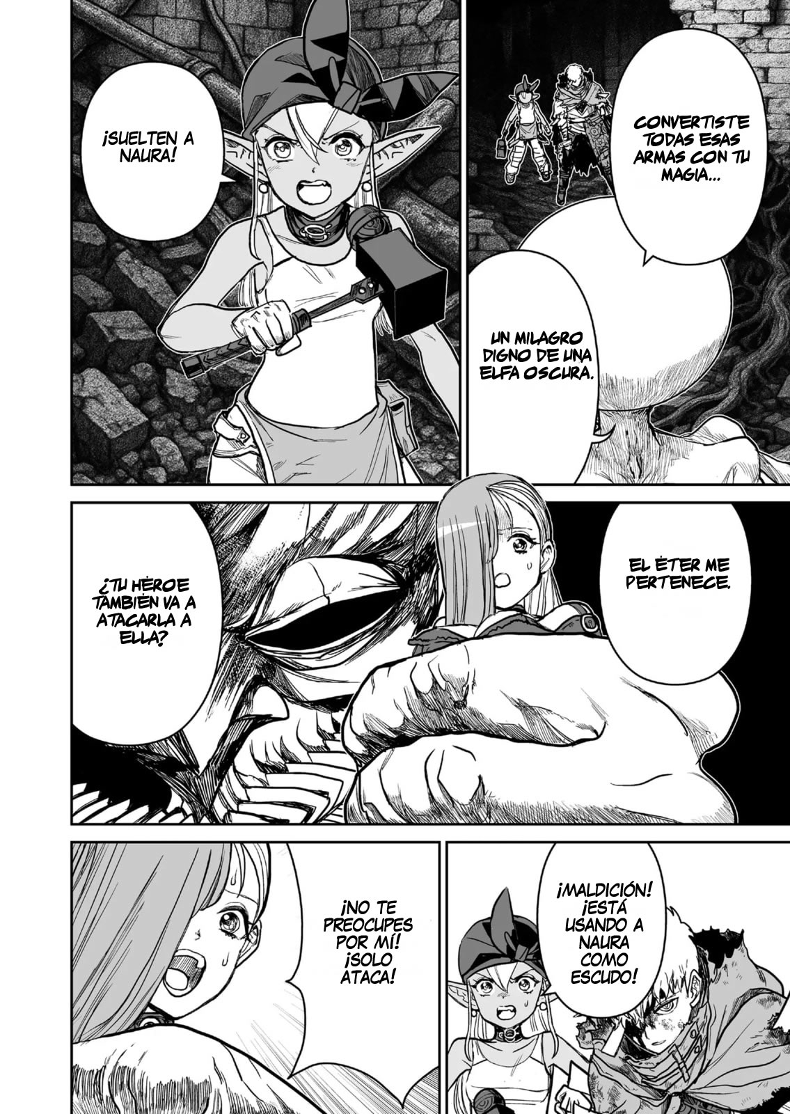 Abandoned ~Tsuyosugite Buki ga Kowareru Yuusha to Buki Shokunin no Elf~ capítulo 13 página 2