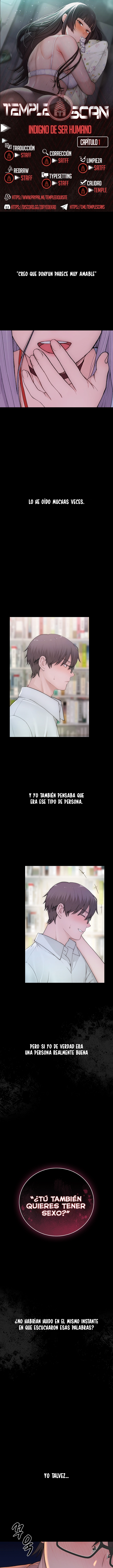 Indigno de ser Humano capítulo 1 página 1