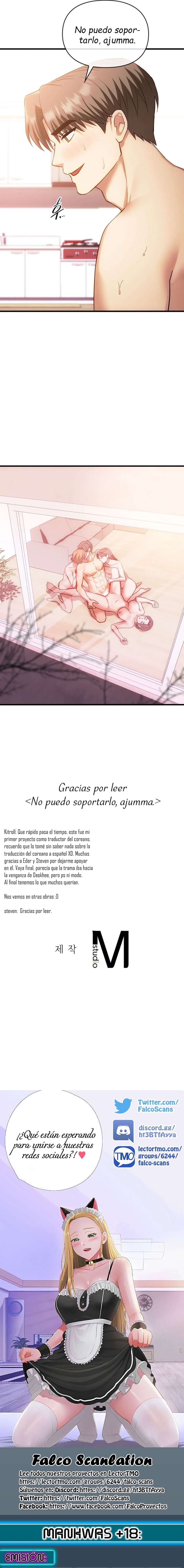 ¡No Puedo Soportarlo, Señora! capítulo 50 página 18