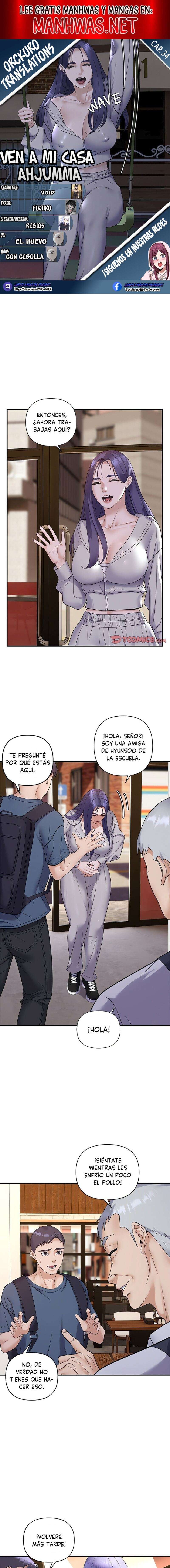 Ven a mi casa Ahjumma capítulo 34 página 1