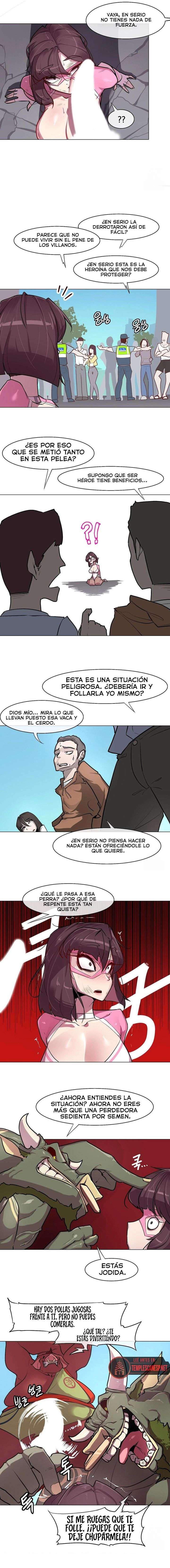 ¡El Secreto Revelado De la Heroína Pervertida! capítulo 4 página 5