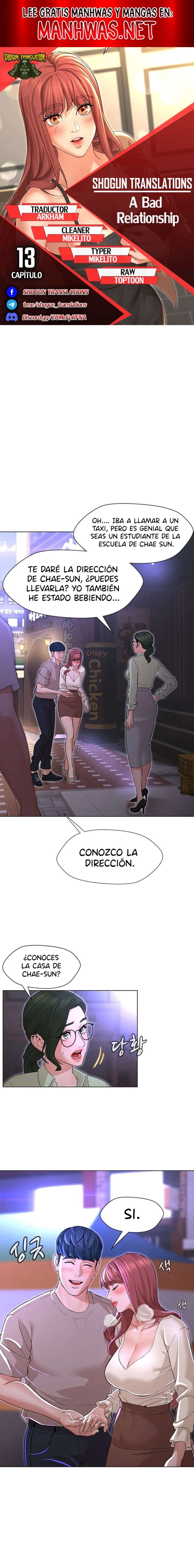 Una Mala Relación capítulo 13 página 1