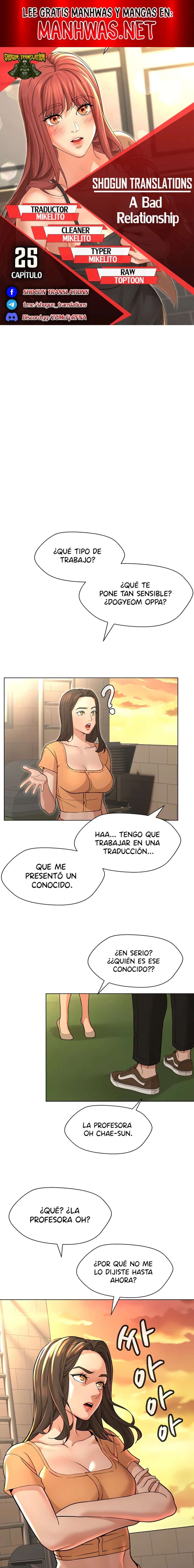 Una Mala Relación capítulo 25 página 1