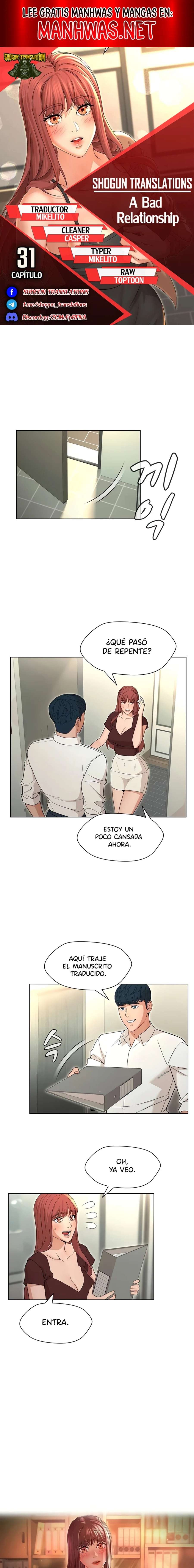 Una Mala Relación capítulo 31 página 1