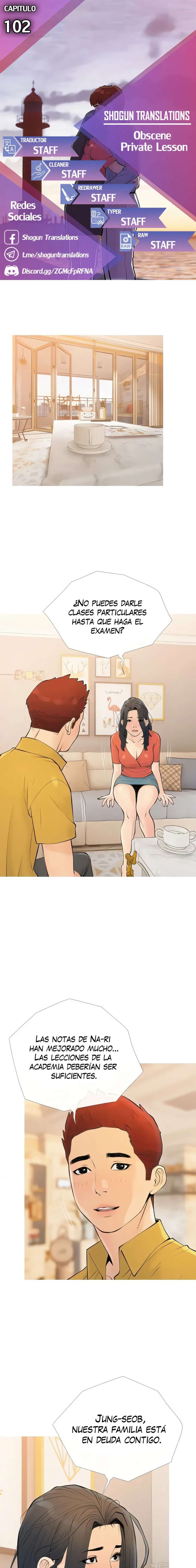 Obscene Prívate Lesson capítulo 102 página 1