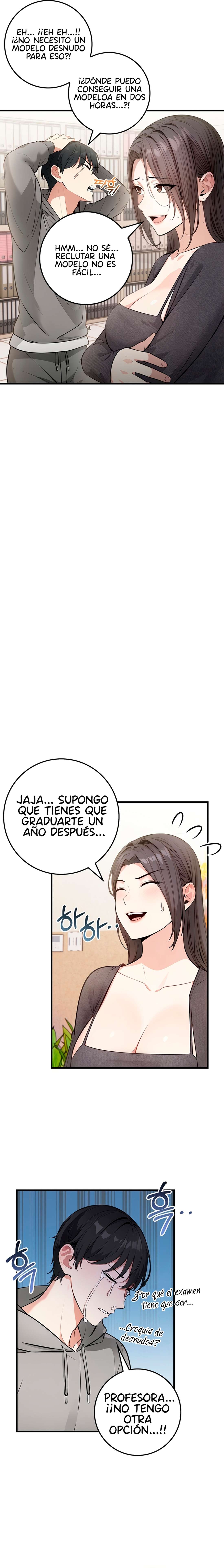 La Profesora y el Artista de Desnudos capítulo 1 página 8