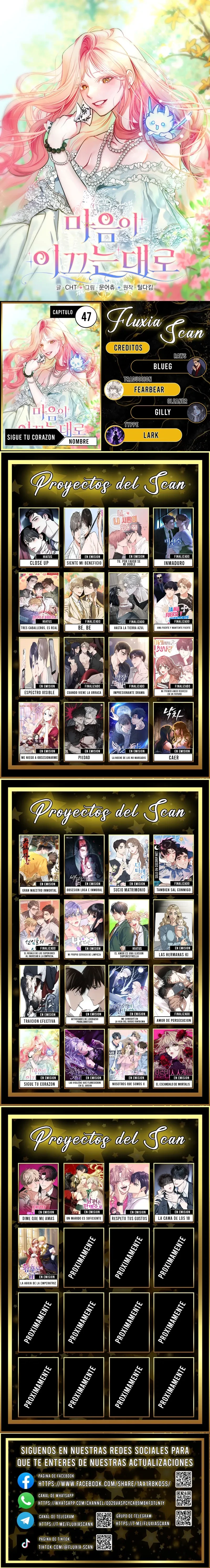Sigue tu corazón capítulo 47 página 1