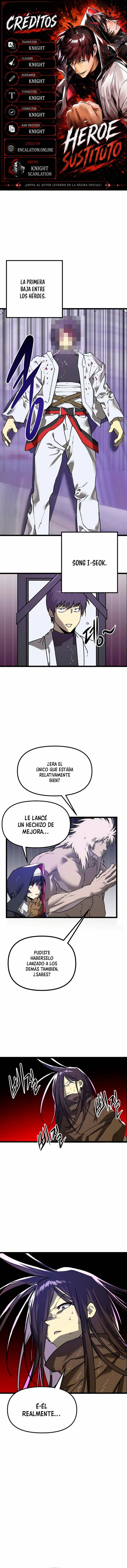 Héroe sustituto capítulo 6 página 1
