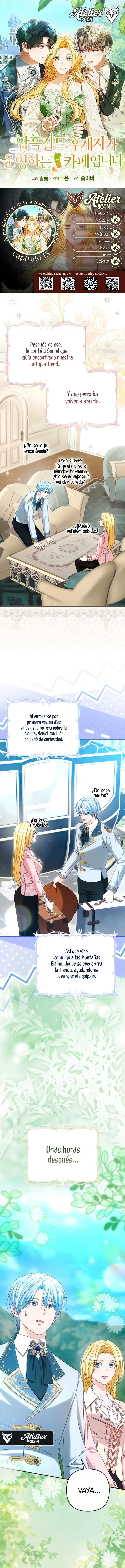 Bienvenidos al Café de la Sucesora del Gremio Oscuro capítulo 13 página 1
