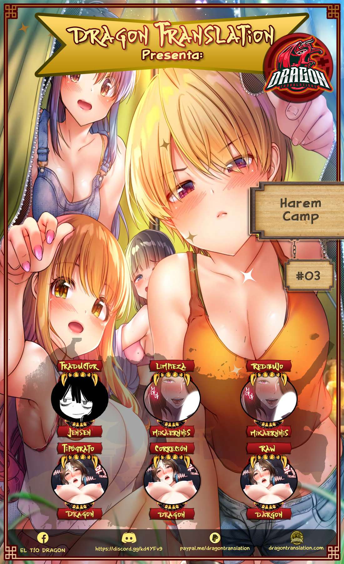 Campamento harem capítulo 3 página 1