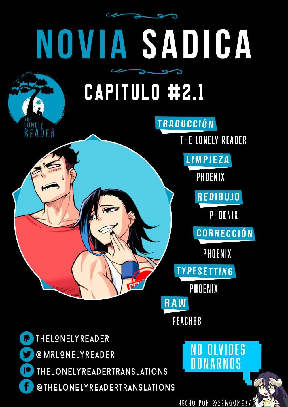 Novia Sádica capítulo 2.1 página 1