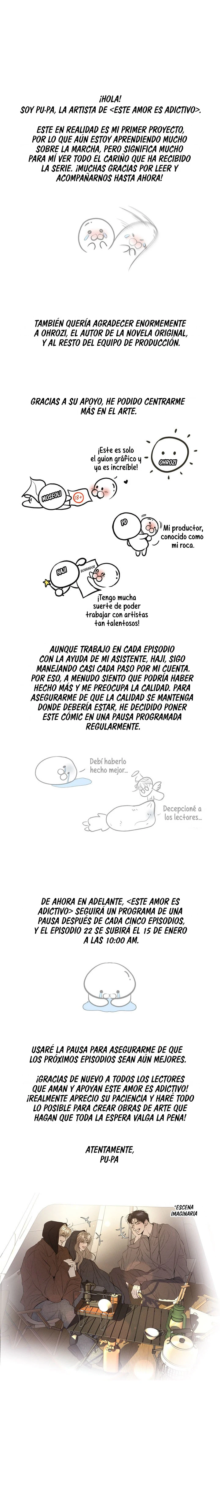 Estoy enganchada a este amor capítulo 21.5 página 1
