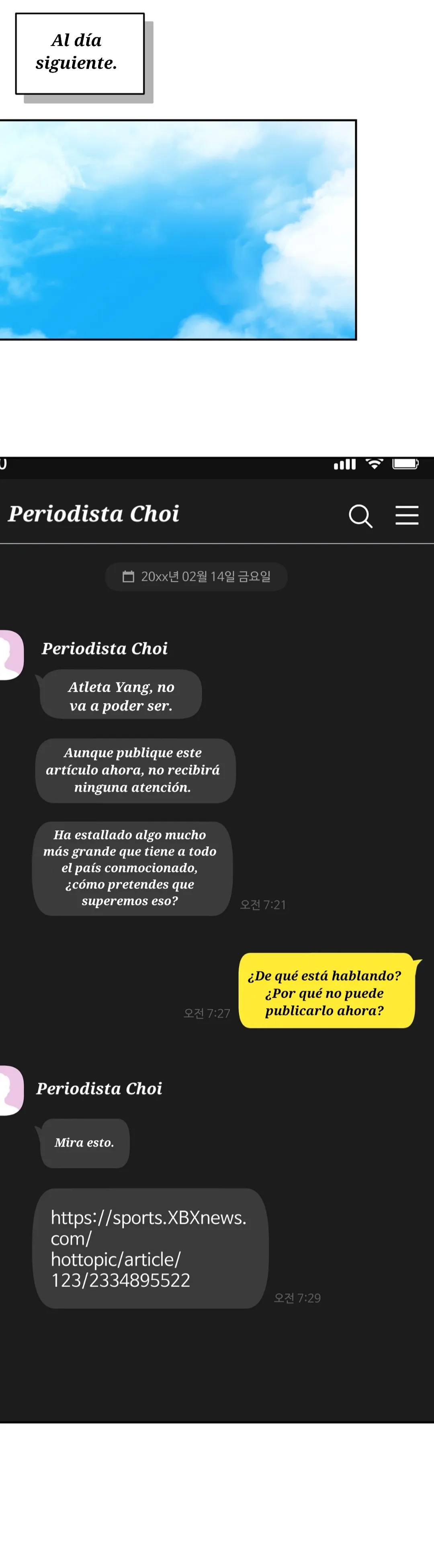 El día que cruza la línea capítulo 12 página 30