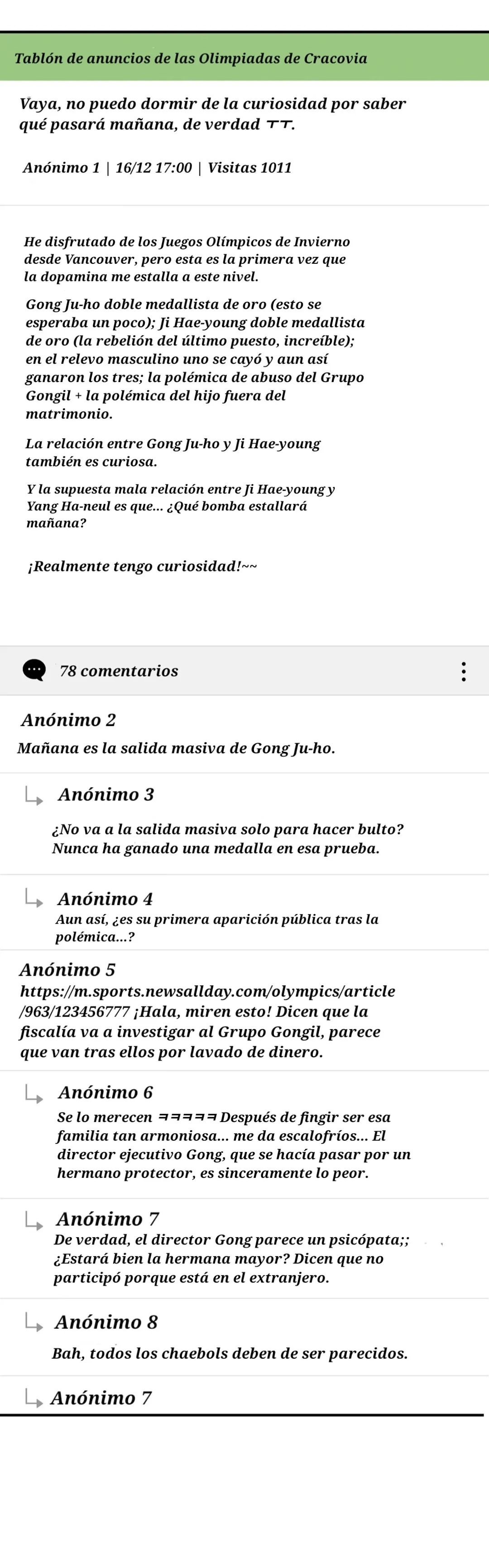 El día que cruza la línea capítulo 14 página 29