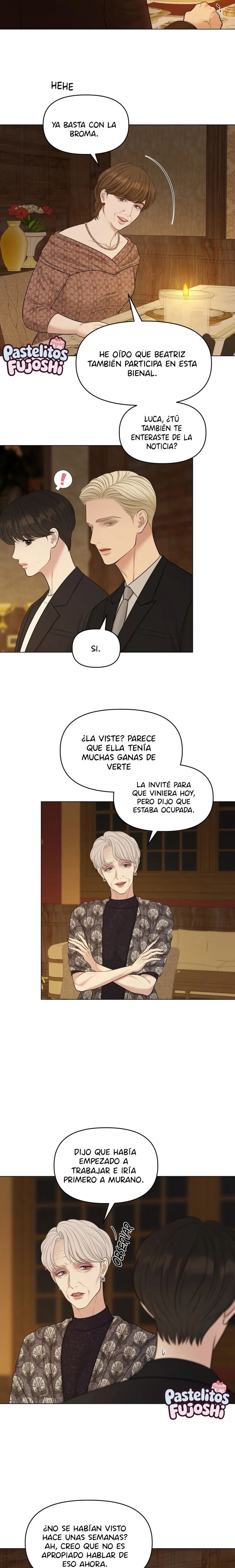oleo sobre el lienzo capítulo 57 página 17