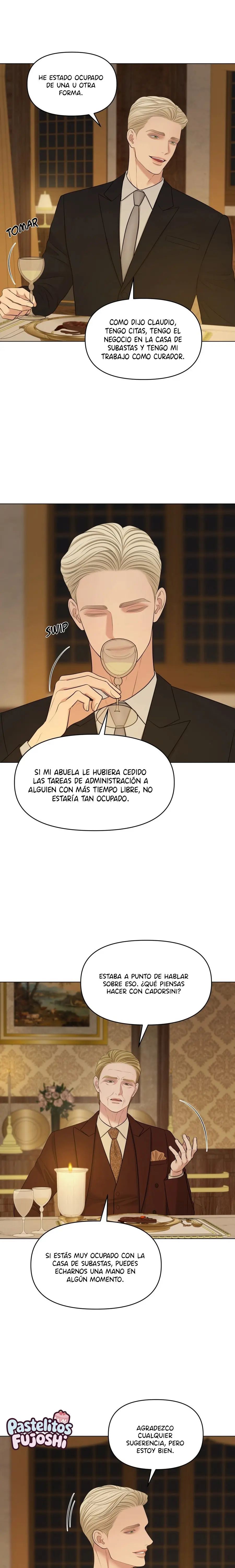 oleo sobre el lienzo capítulo 57 página 8