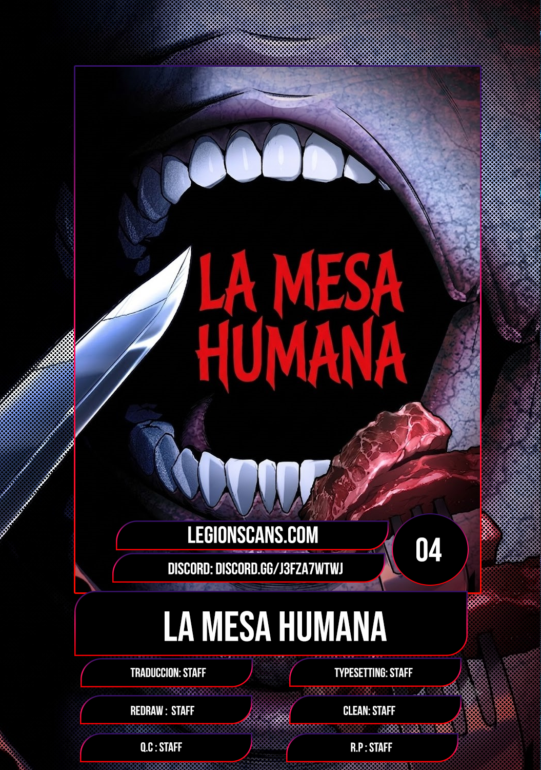 La mesa humana capítulo 4 página 1