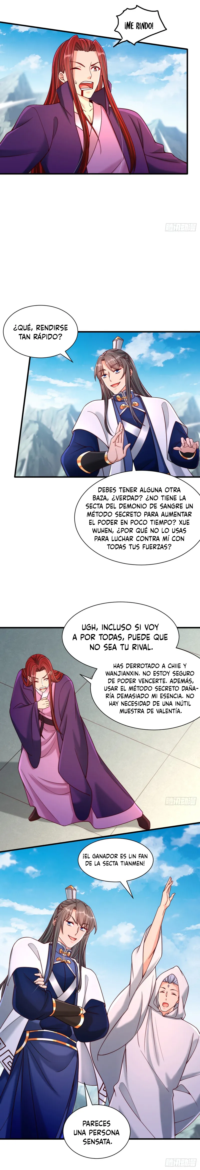 ¿Me volví invencible después de confesarme a la hermosa líder de la secta? capítulo 46 página 6