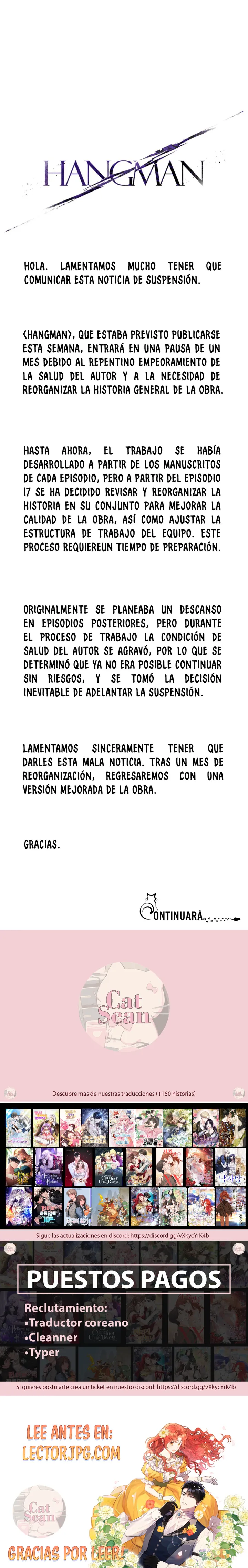 Hangman capítulo 16.5 página 1